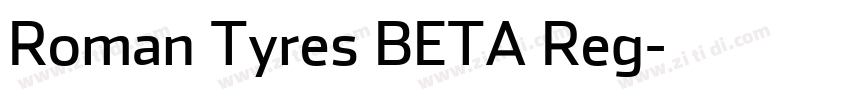 Roman Tyres BETA Reg字体转换